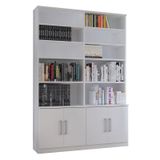 Estante Livreiro 4 Portas 10 Prateleiras Legend F04 Branco - Mpozenato