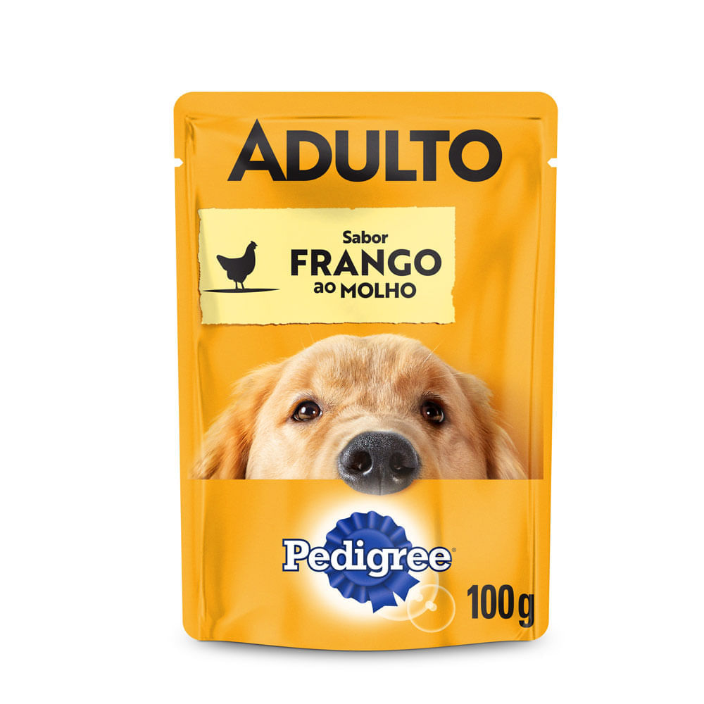 Ração Úmida Pedigree Sachê Cães Adultos Frango ao Molho 100g