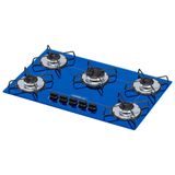 Cooktop 5 Bocas Chamalux Ultra Chama Em Arame - Azul