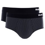 Kit 2 Peças Cueca Slip Mash Masculina Microfibra Preto M