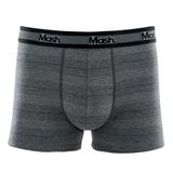 Cueca Boxer Cotton Listrada - Cinza Mescla Escuro - P