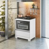 Balcão Cooktop para Fogão de até 4 Bocas, 1 Gaveta NT3110, Notável Móveis