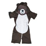 Pijama Infantil Macacão Kigurumi Fantasia Urso Parmalat