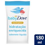 Refil Sabonete Líquido Baby Dove Da Cabeça Aos Pés Hidratação Enriquecida 180ml