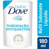 Refil Sabonete Líquido Baby Dove Da Cabeça Aos Pés Hidratação Enriquecida 180ml