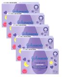 Kit 5 Sabonetes Barra Hora Do Sono Johnson&#39;s Baby 80g