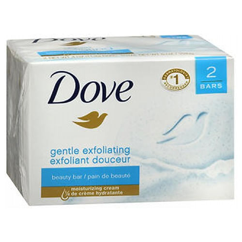 Barras De Banho Esfoliantes Dove Gentle 8 Oz Da Dove (pacote Com 6)