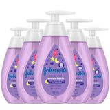 Kit 5 Sabonetes Líquido Johnson&#39;s Baby Hora Do Sono 200ml