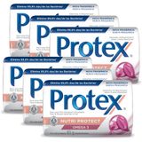 Kit Sabonete Em Barra Protex Nutri Protect Omega 3 85g Com 6 Unidades