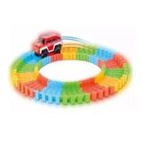 Pista Trilha Maluca Infantil Rainbow Track 55 Pcs + 1 Carro