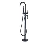 Torneira Monocomando De Piso Para Banheira C Ducha - Preto