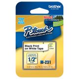 Fita Rotulador Brother Branca 12mm M231 12mm