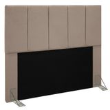 Cabeceira Para Cama Box Casal Queen 160cm Pérola D10 Suede Bege - Mpozenato