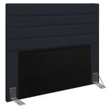 Cabeceira Para Cama Box Casal 140CM Rubi D10 Corano Preto - Mpozenato