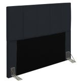 Cabeceira Para Cama Box Casal King 193cm Pérola D10 Corano Preto - Mpozenato