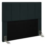 Cabeceira Para Cama Box Casal 140CM Pérola D10 Suede Preto - Mpozenato