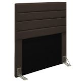 Cabeceira Para Cama Box Solteiro 90CM Rubi D10 Suede Marrom - Mpozenato