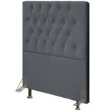 Cabeceira Para Cama Box Solteiro 90cm Diamante D10 Suede Cinza - Mpozenato