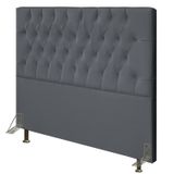 Cabeceira Para Cama Box Casal Queen 160cm Diamante D10 Suede Cinza - Mpozenato