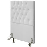 Cabeceira Para Cama Box Solteiro 90cm Diamante D10 Corano Branco - Mpozenato