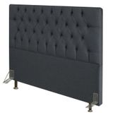 Cabeceira Para Cama Box Casal Queen 160cm Diamante D10 Linho Chumbo - Mpozenato