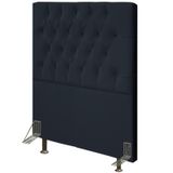 Cabeceira Para Cama Box Solteiro 90cm Diamante D10 Corano Preto - Mpozenato