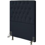 Cabeceira Para Cama Box Solteiro 90cm Diamante D10 Suede Preto - Mpozenato