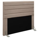 Cabeceira Para Cama Box Casal 140cm Rubi D10 Suede Bege - Mpozenato