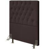 Cabeceira Para Cama Box Solteiro 90cm Diamante D10 Corano Marrom - Mpozenato