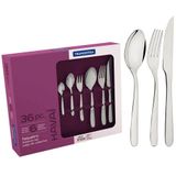 Faqueiro Tramontina Havaí Aço Inox Faca Para Churrasco Brilho Detalhes No Cabo 36 Peças 66905130