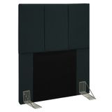 Cabeceira Para Cama Box Solteiro 90CM Pérola D10 Suede Preto - Mpozenato