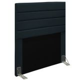 Cabeceira Para Cama Box Solteiro 90CM Rubi D10 Suede Preto - Mpozenato