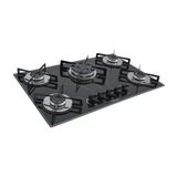 Cooktop 5 Bocas Tripla Chama Premium Chamalar - Preto