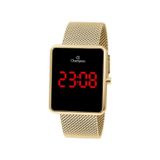 Relogio Champion Feminino Digital LED CH40080V Dourado
