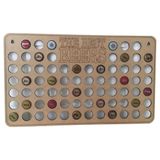 Quadro Decorativo Porta Tampinhas Em Mdf 50x30 Horizontal