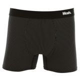 Cueca Boxer Mash Masculina Risca De Giz Microfibra Elástico Preto Xgg