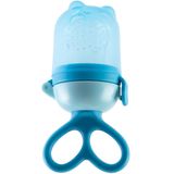 Porta Frutinha Com Sugador De Silicone Buba Chupeta Alimentadora Azul