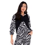 Jaqueta Feminina Estampada Endless Preto M