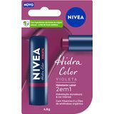 Nivea Hidratante Labial Hidra Color 2 Em 1 Violeta 4,8g