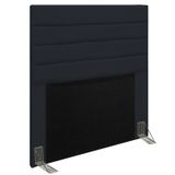 Cabeceira Para Cama Box Solteiro 90CM Rubi D10 Corano Preto - Mpozenato