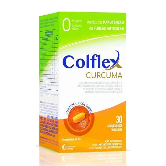 Colflex Curcuma Colágeno Tipo Ii Com 30 Comprimidos