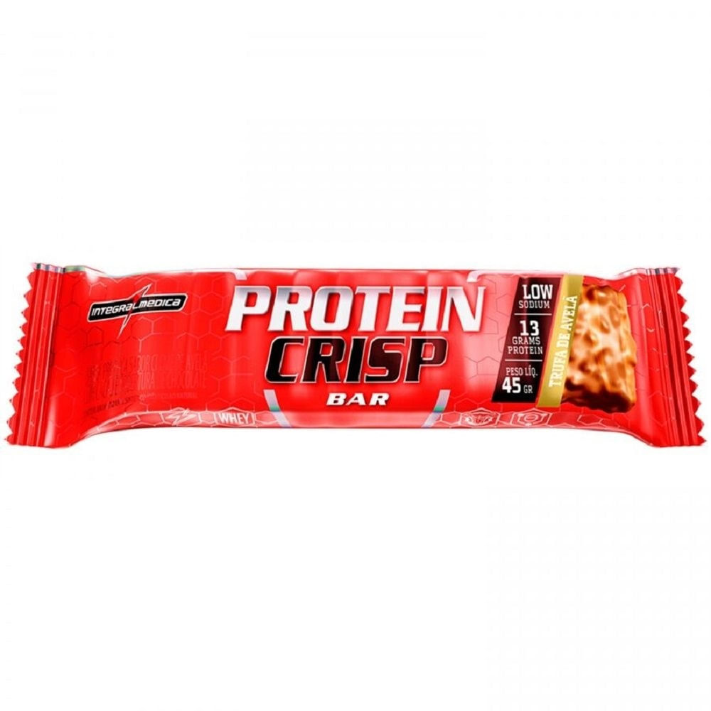 Barra De Proteína Integralmedica Protein Crisp Sabor Torta De Limão 45g