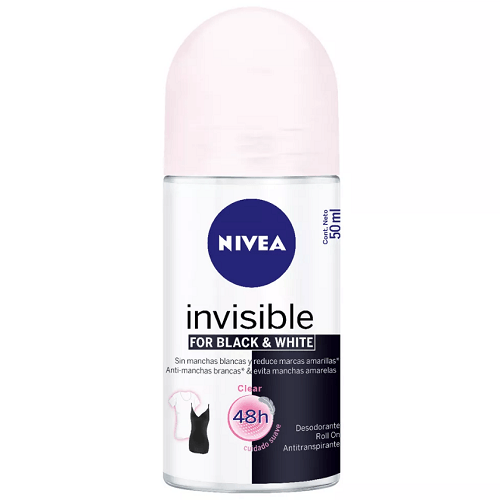 Desodorante Rollon Nivea Invisible Black White Clear 50ml