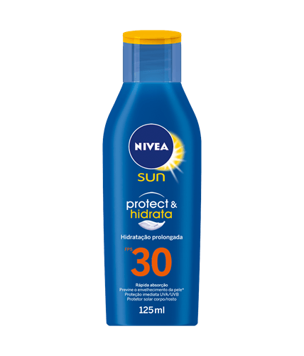 Protetor Solar Nivea Sun Protect &amp; Hidrata Fps 30 125ml