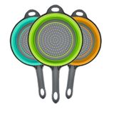 Escorredor De Silicone Dobrável Alimentos Macarrão 3x24x43cm