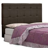 Cabeceira Tóquio Para Cama Box Solteiro 100 Cm Suede Marrom