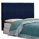 Cabeceira Tóquio Para Cama Box King 195 Cm Azul Marinho