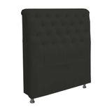 Cabeceira Paris Para Cama Box Solteiro 100 Cm Corino Preto