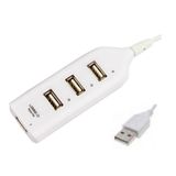 Hub Usb 2.0 com 4 Saidas com Cabo Usb 100 Cm - Branco