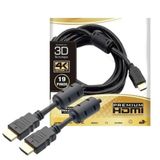 Cabo Hdmi 2.0 4k Ultra Hd 3d Full Hd 19 Pinos para Tv Lcd Led Ps4 Xbox 10 Mts